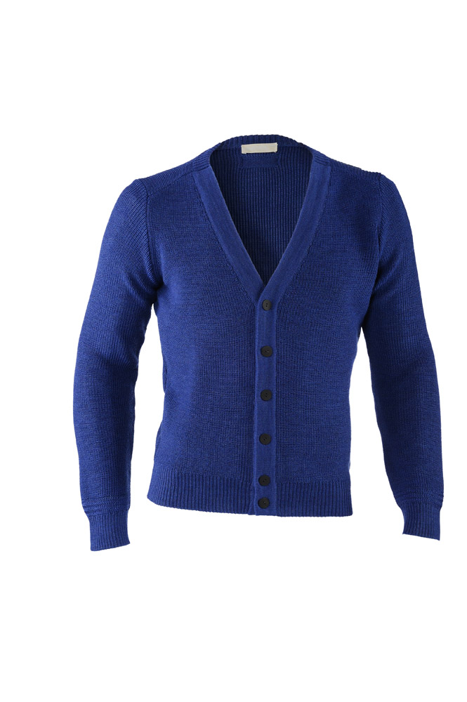 Men's Blue Cardigan from Muiree