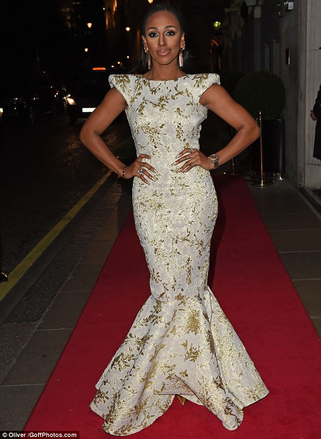 alexandra burke kilian kerner dress fashion celebrity fishtail gown